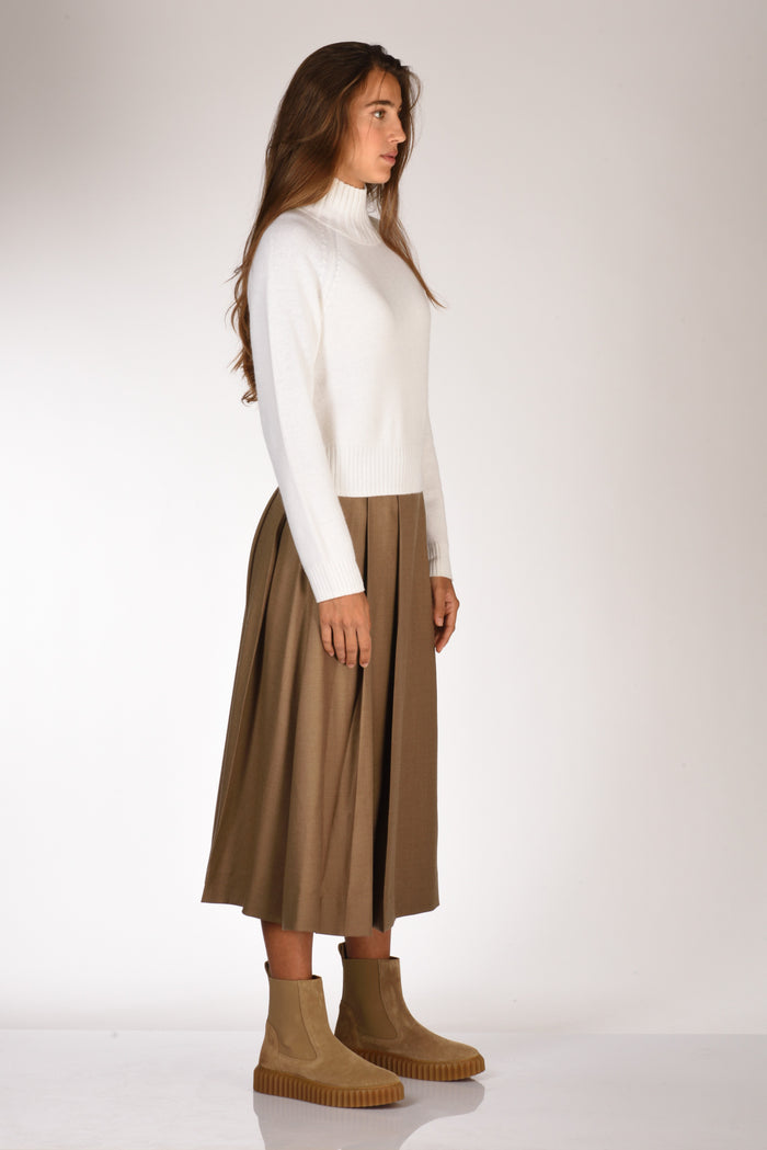 Allude Maglia Lupetto Bianco Donna - 4