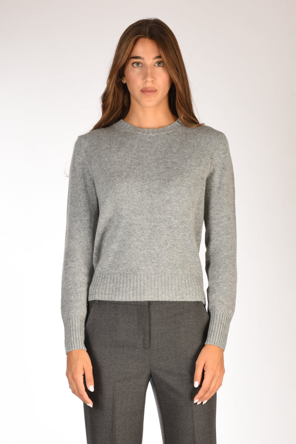 Allude Maglia Girocollo Grigio Scuro Donna-2