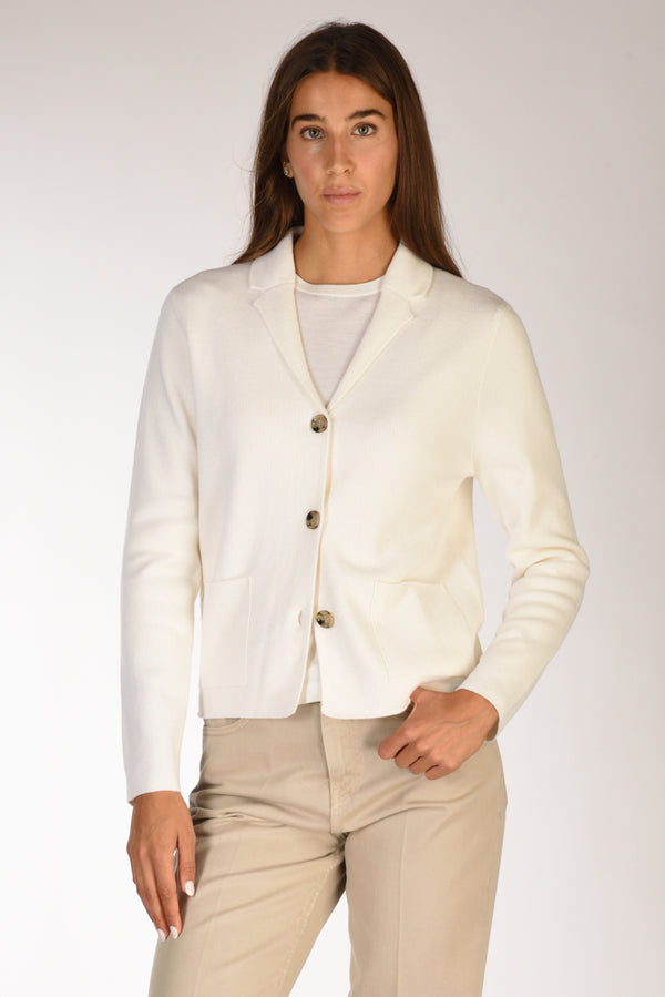 Allude Cardigan Bianco Donna