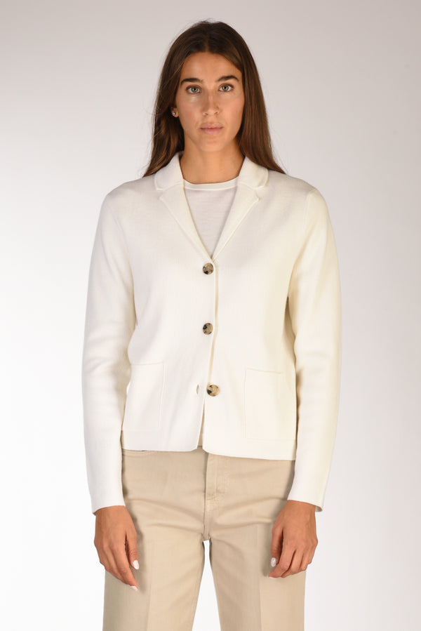 Allude Cardigan Bianco Donna-2