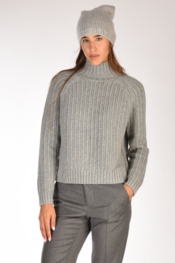 Allude Maglia Lupetto Grigio Donna