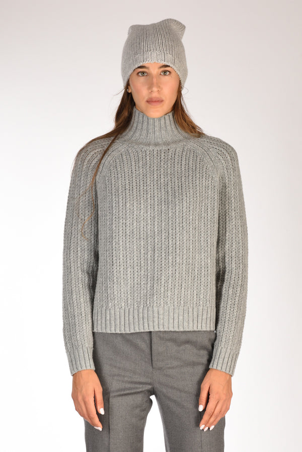 Allude Maglia Lupetto Grigio Donna-2