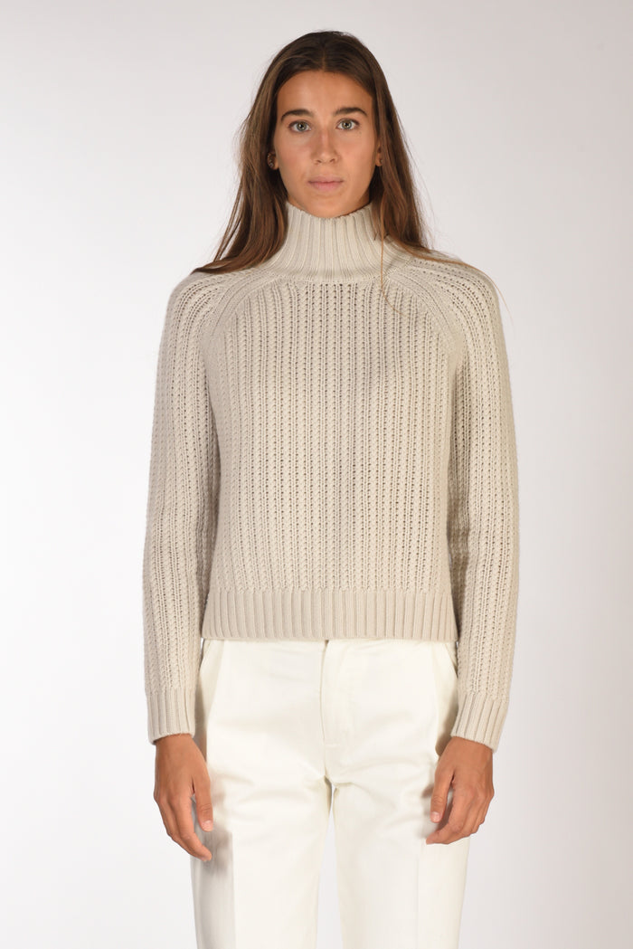Allude Maglia Lupetto Beige Chiaro Donna - 2