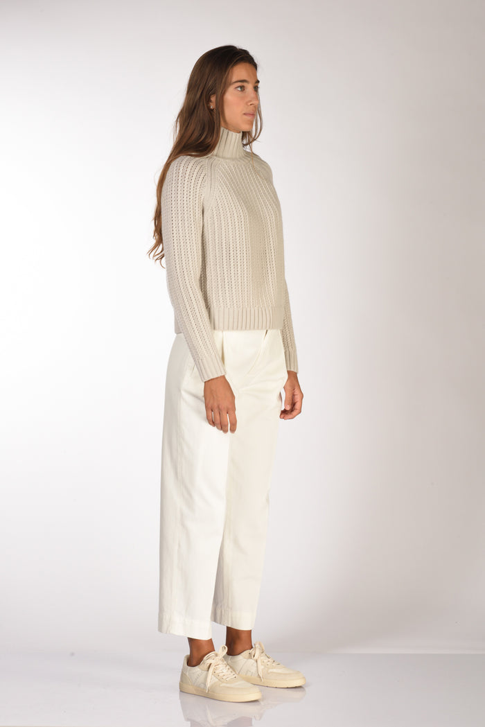 Allude Maglia Lupetto Beige Chiaro Donna - 4