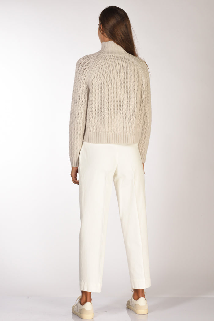 Allude Maglia Lupetto Beige Chiaro Donna - 5