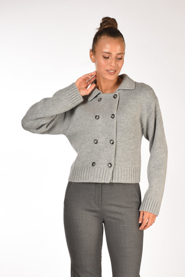 Allude Giacca Di Maglia Grigio Donna