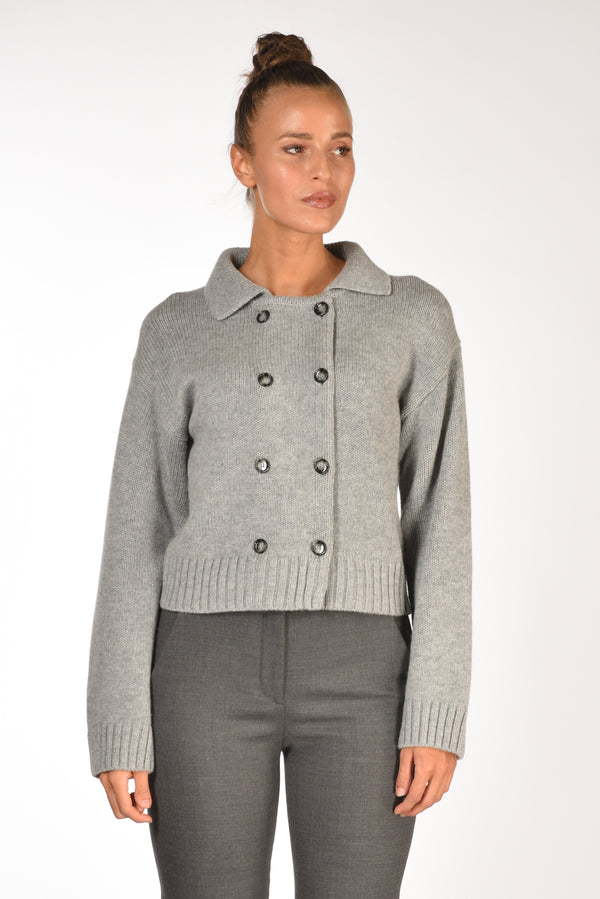 Allude Giacca Di Maglia Grigio Donna-2