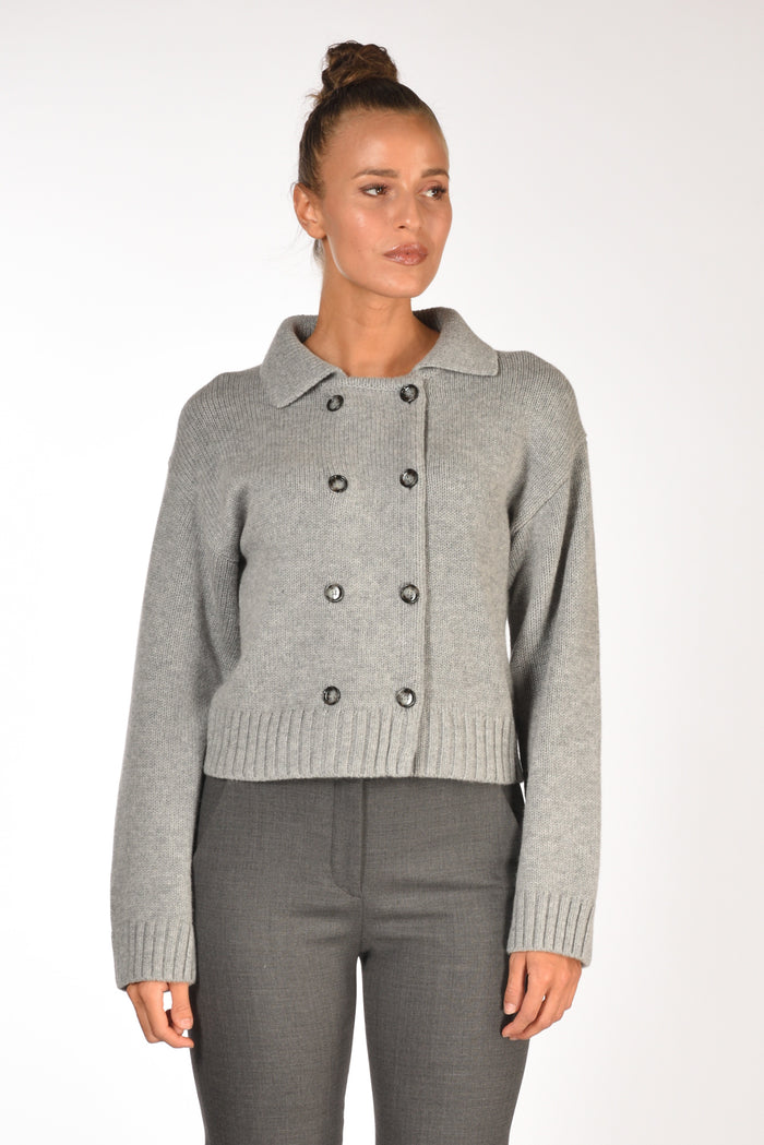 Allude Giacca Di Maglia Grigio Donna - 2