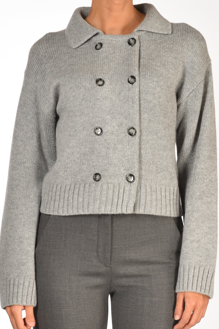 Allude Giacca Di Maglia Grigio Donna - 3