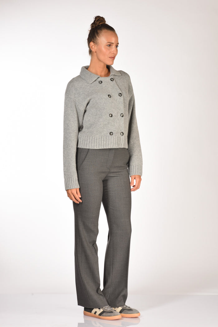 Allude Giacca Di Maglia Grigio Donna - 4