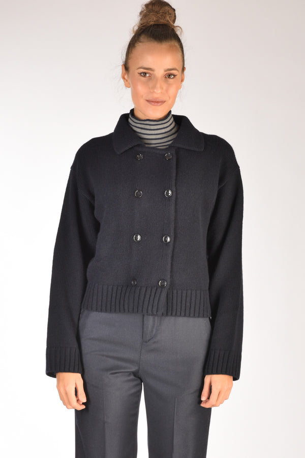 Allude Giacca Di Maglia Blu Donna-2