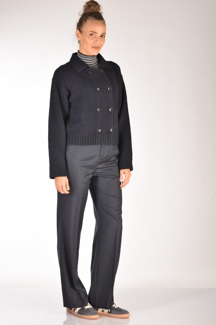Allude Giacca Di Maglia Blu Donna - 4