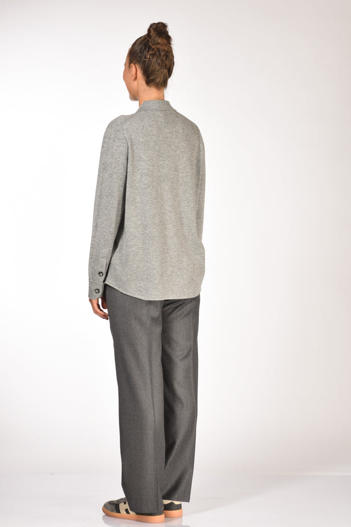Allude Camicia Di Maglia Grigio Donna - 5