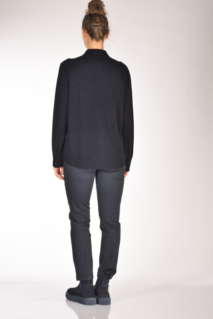 Allude Camicia Di Maglia Blu Donna - 5