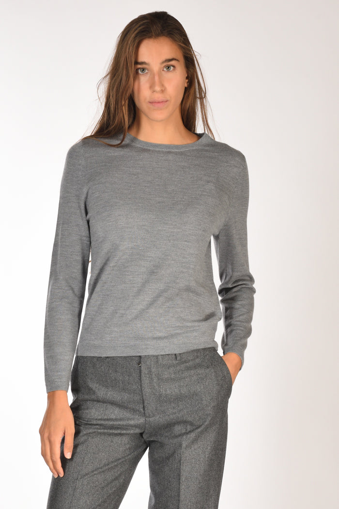 Allude Maglia Girocollo Grigio Donna - 1