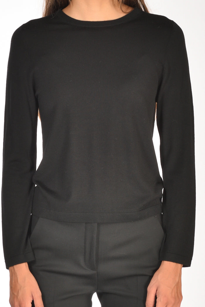 Allude Maglia Girocollo Nero Donna - 3