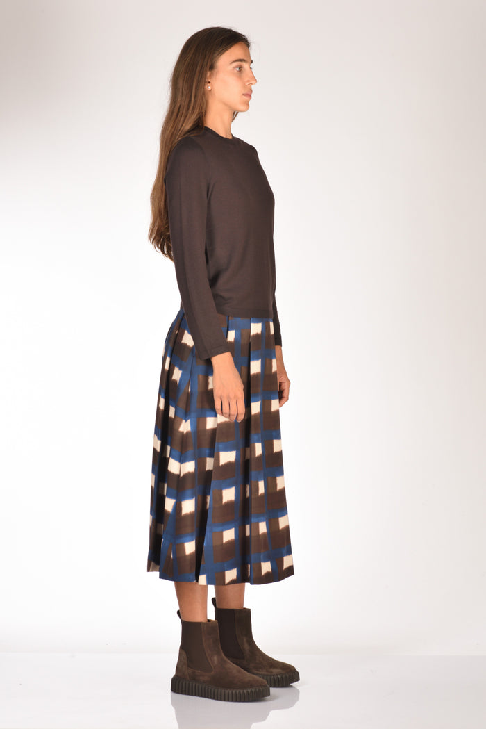 Allude Maglia Girocollo Marrone Donna - 4