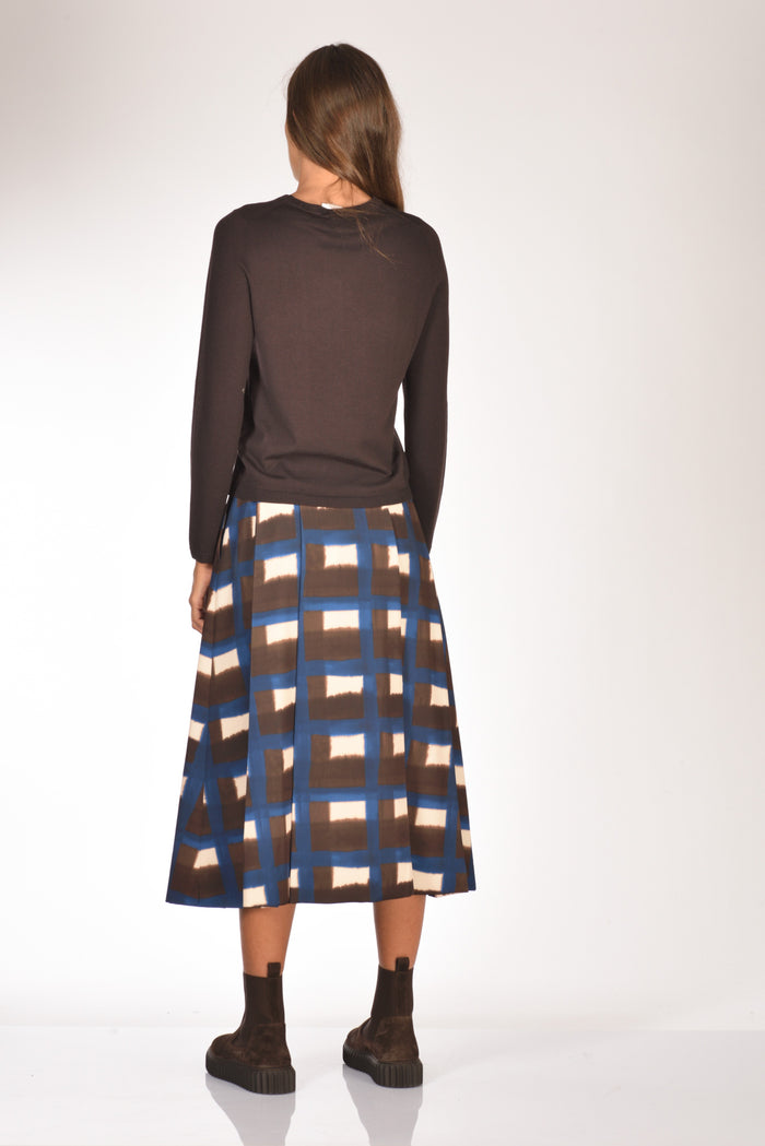 Allude Maglia Girocollo Marrone Donna - 5