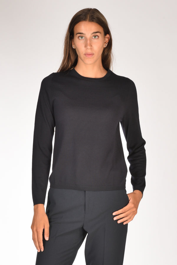 Allude Maglia Girocollo Blu Donna