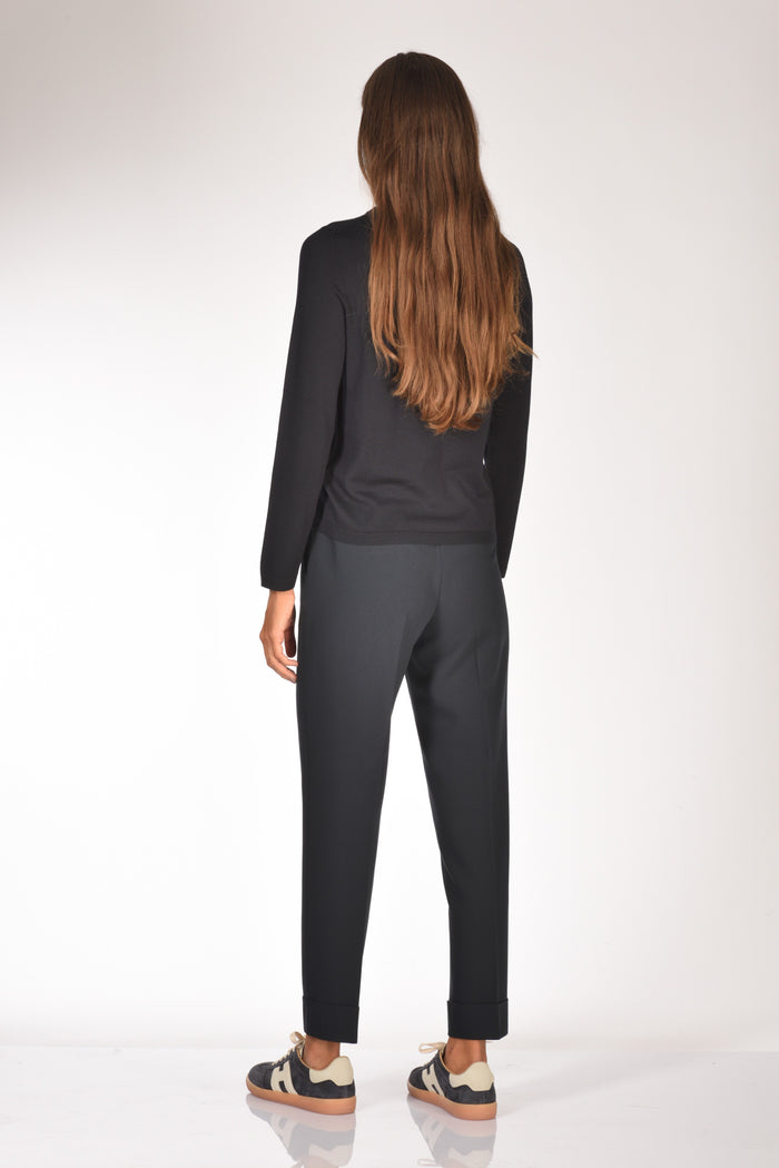 Allude Maglia Girocollo Blu Donna - 5