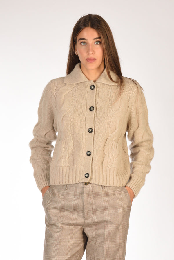 Allude Cardigan Beige Donna
