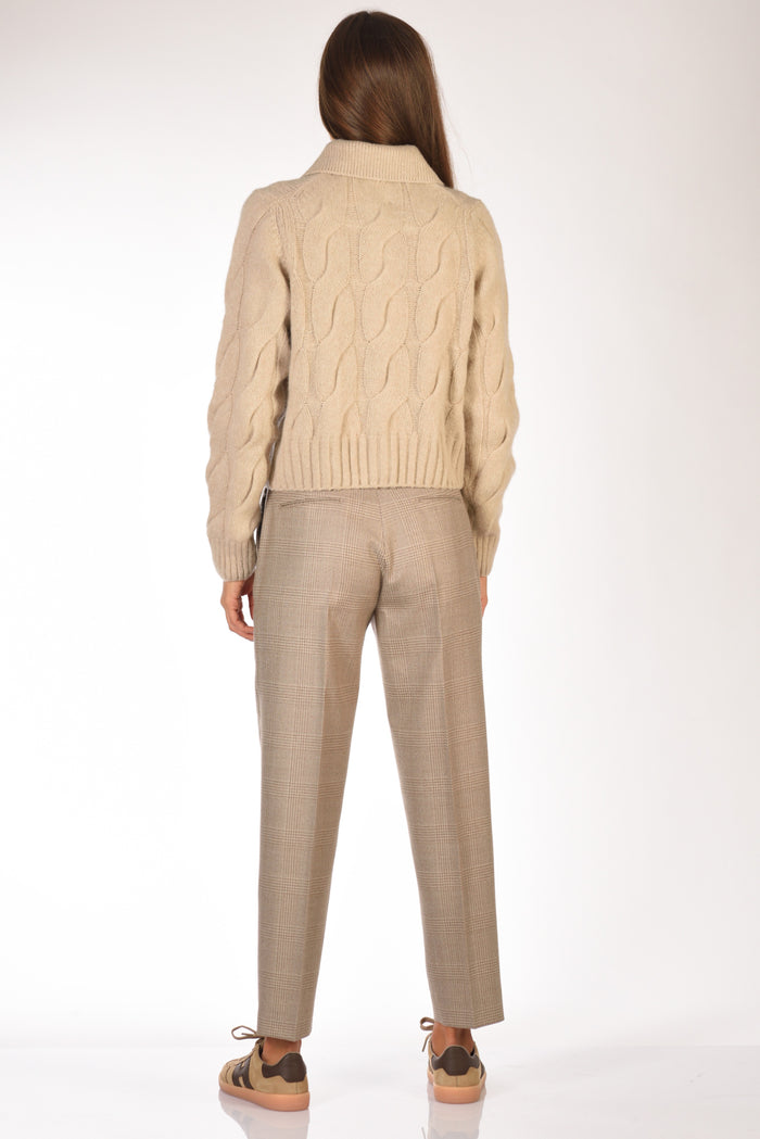 Allude Cardigan Beige Donna - 5