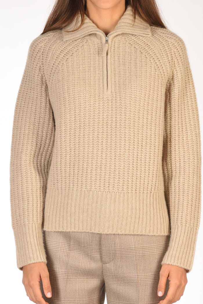 Allude Maglia Polo Beige Donna - 3