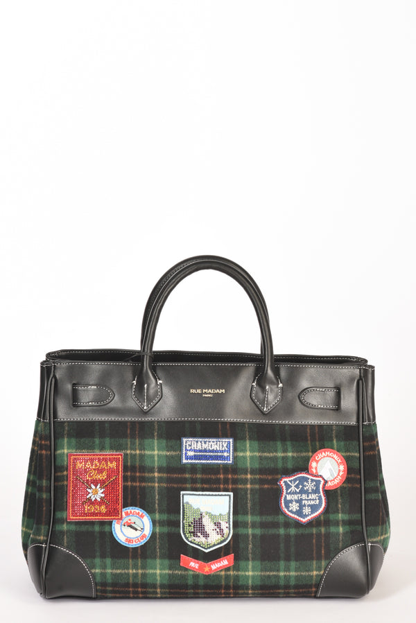 Rue Madam Paris Borsa Chamonix Nero/verde Donna