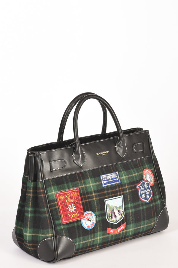 Rue Madam Paris Borsa Chamonix Nero/verde Donna-2