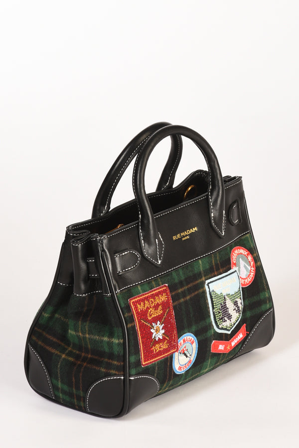 Rue Madam Paris Borsa Chamonix Nero/verde Donna-2