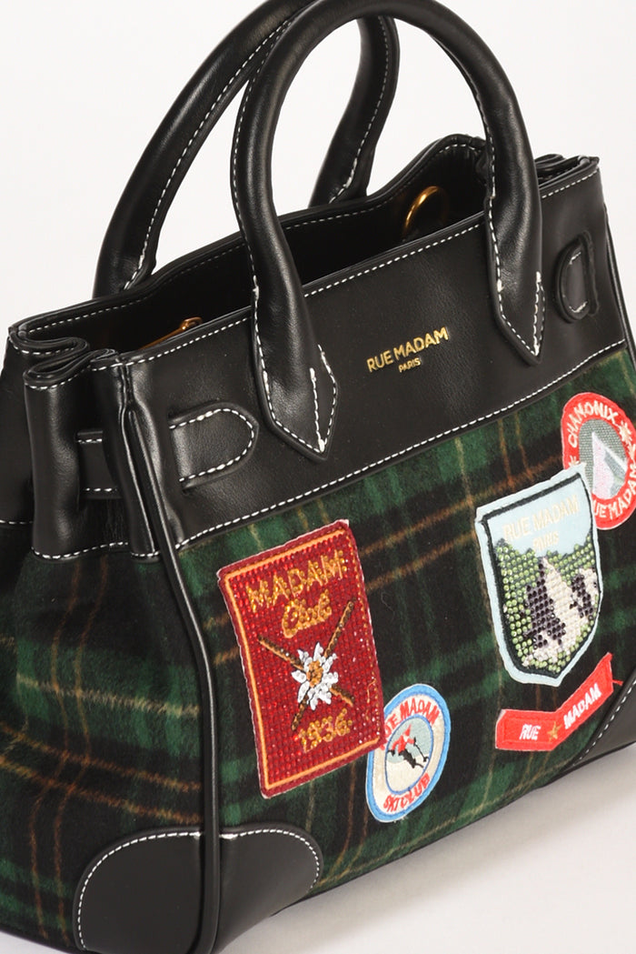 Rue Madam Paris Borsa Chamonix Nero/verde Donna - 4