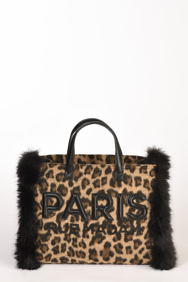 Rue Madam Paris Borsa Megeve Beige/nero Donna