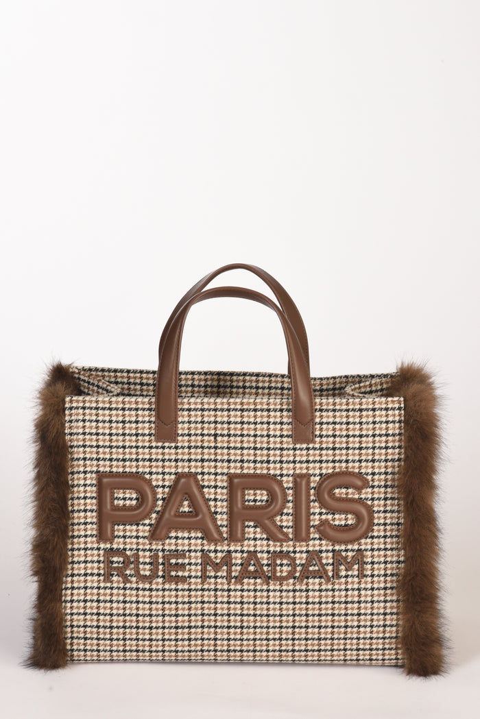Rue Madam Paris Borsa Megeve Bianco/nero/marrone/multicolor Donna - 1