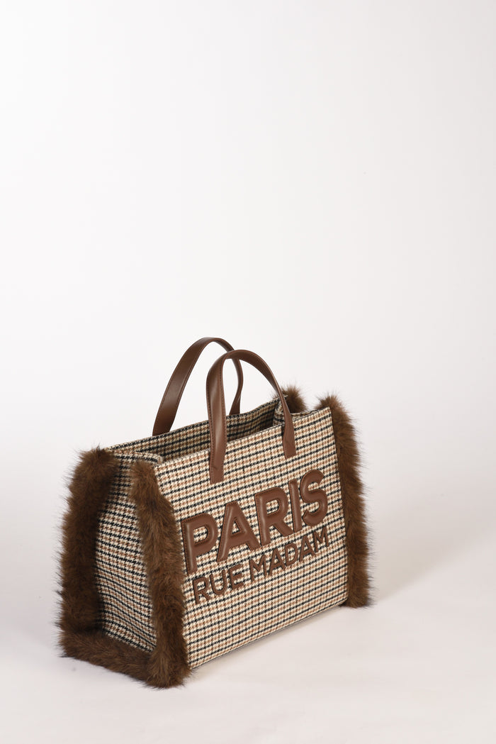 Rue Madam Paris Borsa Megeve Bianco/nero/marrone/multicolor Donna - 2