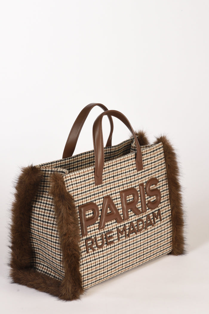 Rue Madam Paris Borsa Megeve Bianco/nero/marrone/multicolor Donna - 3