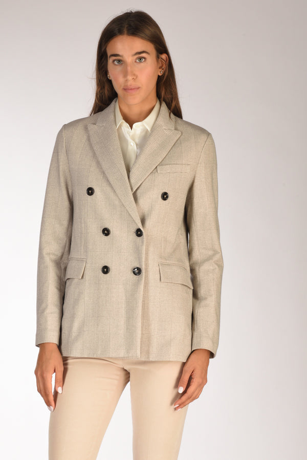 Circolo 1901 Giacca Doppiopetto Grigio Chiaro/beige Donna