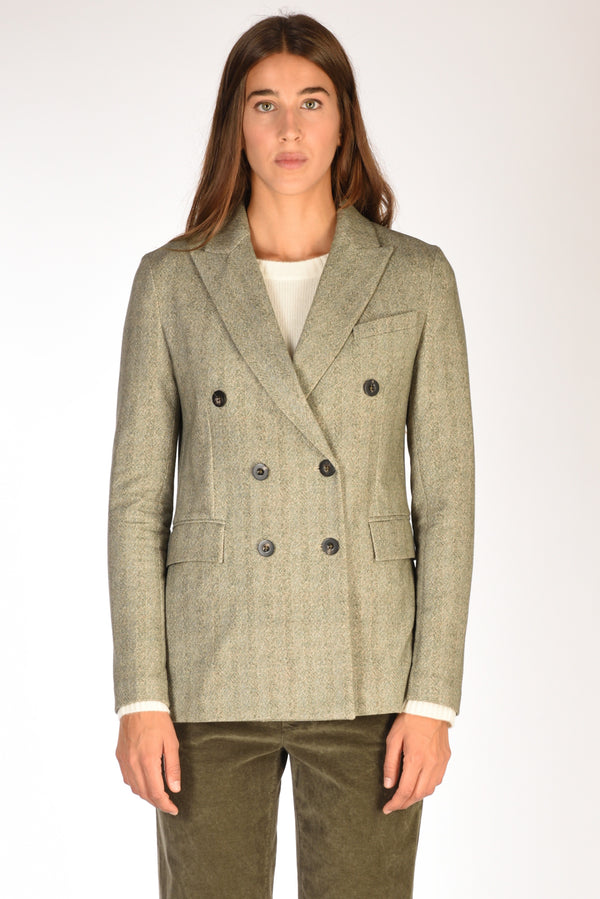 Circolo 1901 Giacca Doppiopetto Verde Donna-2