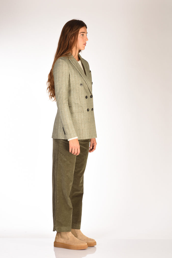 Circolo 1901 Giacca Doppiopetto Verde Donna - 4