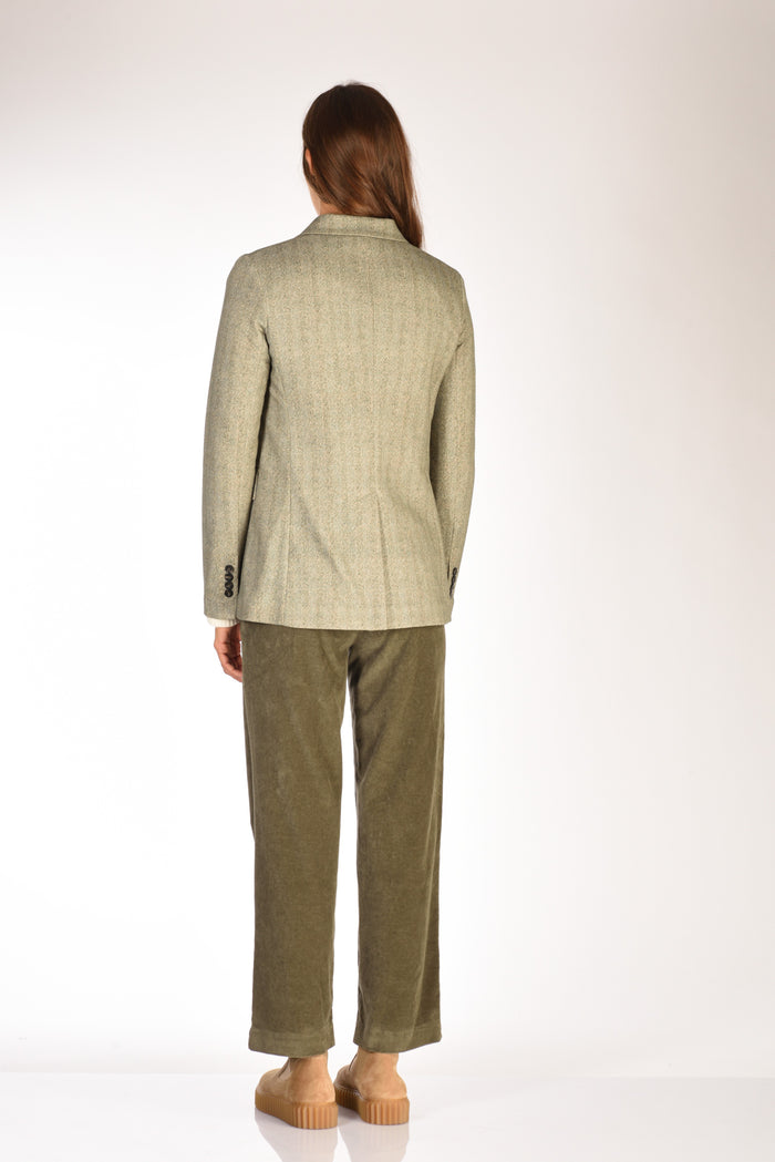 Circolo 1901 Giacca Doppiopetto Verde Donna - 5