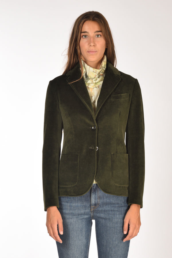 Circolo 1901 Giacca Monopetto Verde Donna-2