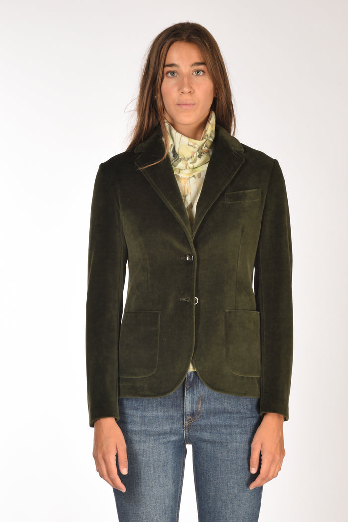 Circolo 1901 Giacca Monopetto Verde Donna - 2
