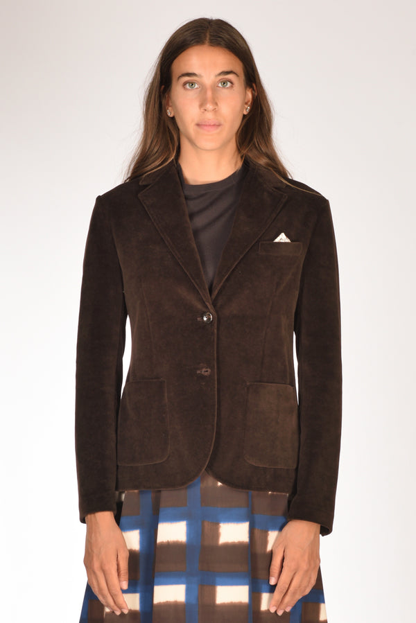 Circolo 1901 Giacca Monopetto Marrone Donna-2