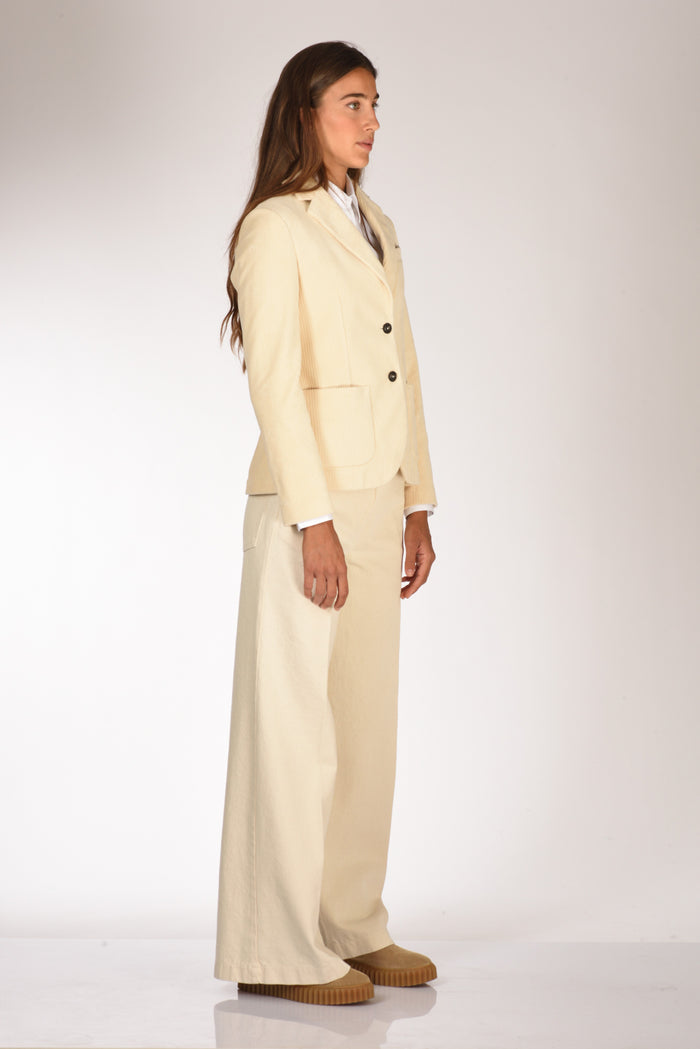 Circolo 1901 Giacca Monopetto Bianco Naturale Donna - 4