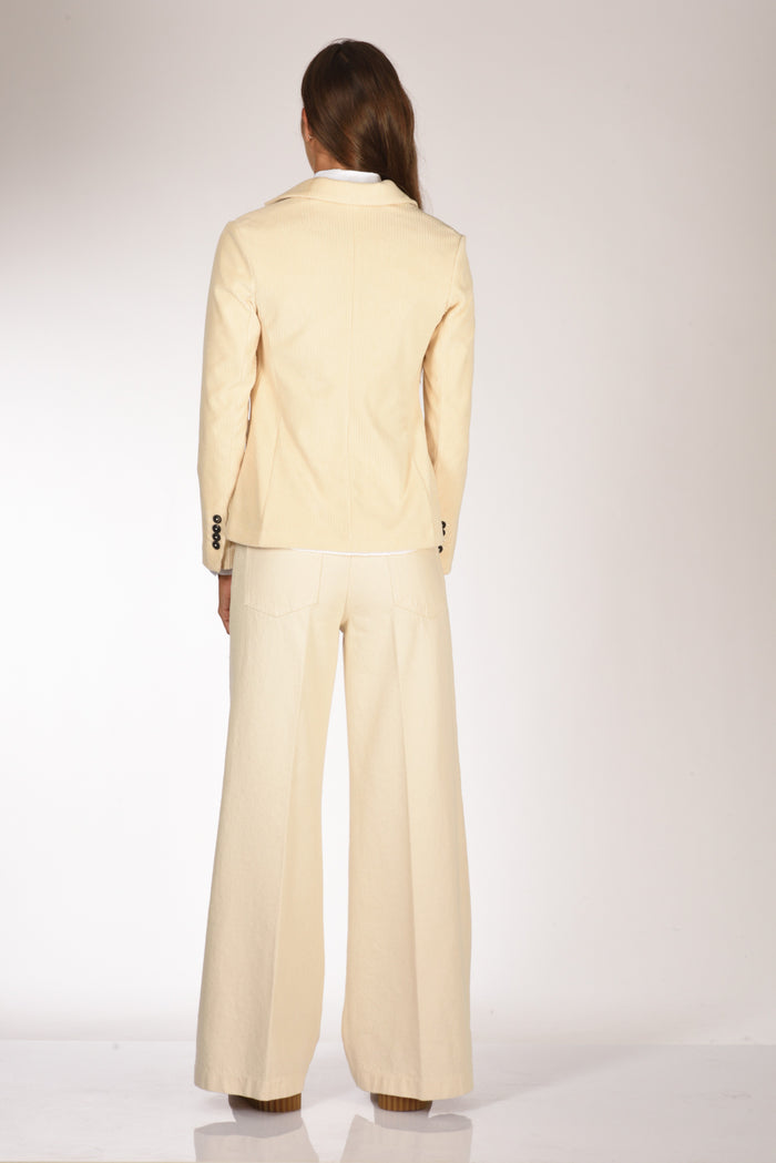 Circolo 1901 Giacca Monopetto Bianco Naturale Donna - 5