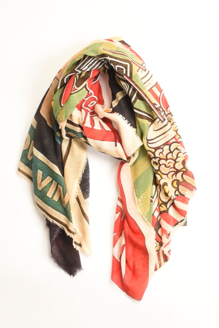 Faliero Sarti Stola Stampata Multicolor Donna - 4