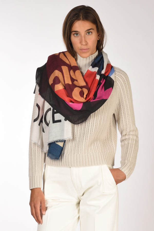 Faliero Sarti Stola Stampata Multicolor Donna
