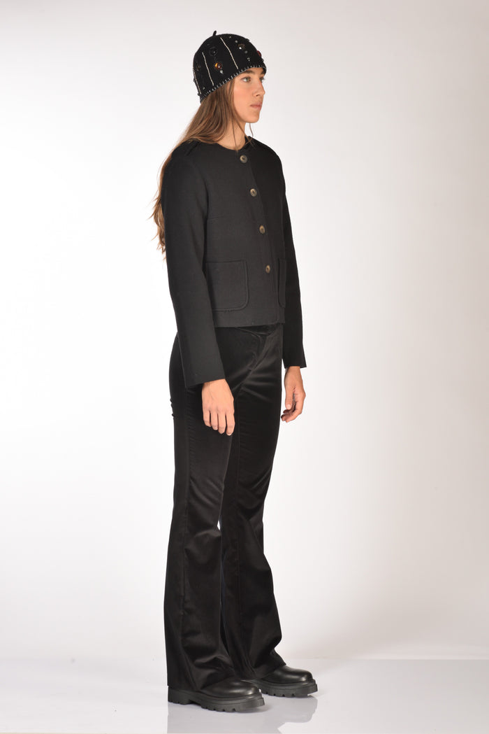 Base Milano Giacca Di Maglia Nero Donna - 4