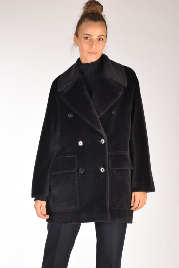 Five Caban Doppiopetto Blu Donna