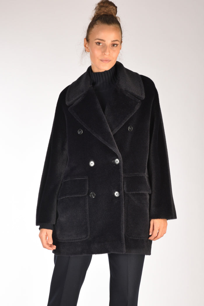 Five Caban Doppiopetto Blu Donna - 1