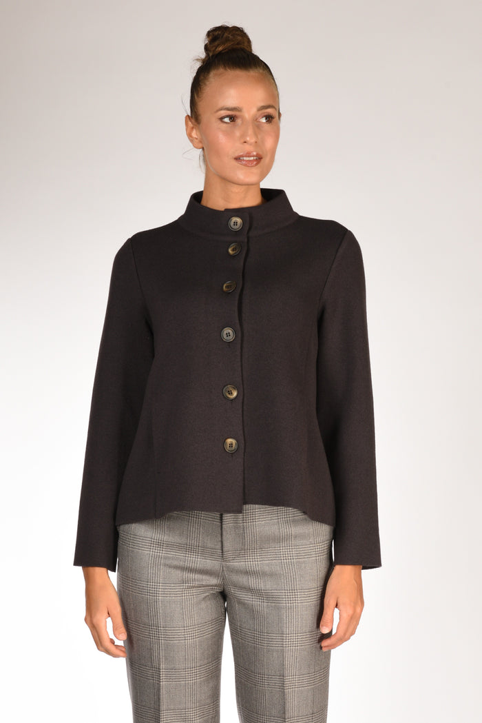 Anne Claire Giacca In Maglia Marrone Donna - 2